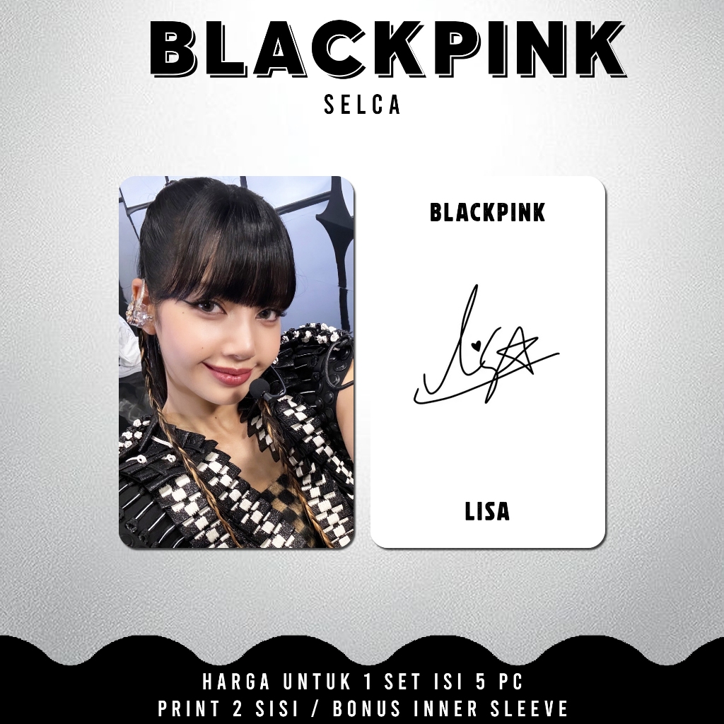 PHOTOCARD BLACKPINK SELCA [2 SISI] UNOFFICIAL