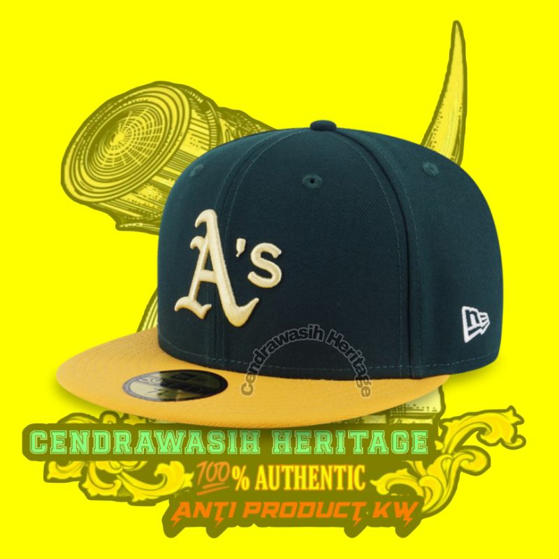 New Era 59Fifty Original Aloha Oakland Athletics Cooperstown Dark Green