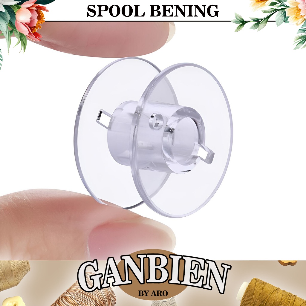 Spool / Spul / Bobbin Plastik Bening – Bobbin Plastik Mesin Jahit Portable, Ringan & Tahan Lama