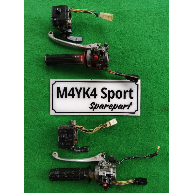 HOLDER SAKLAR KANAN-KIRI SUZUKI RC 80, RC TAHUN TUA, ORIGINAL SECCOND
