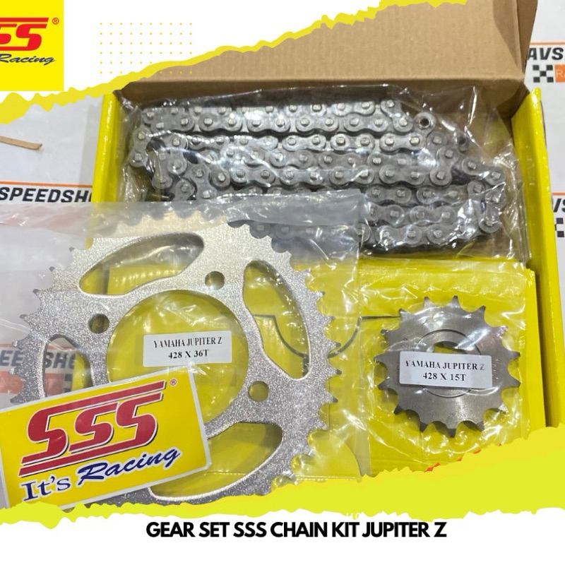 GEAR SET SSS CHAIN KIT YAMAHA JUPITER Z