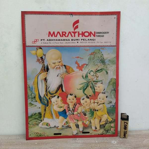 

Pajangan Vintage Iklan kaleng ex kalender