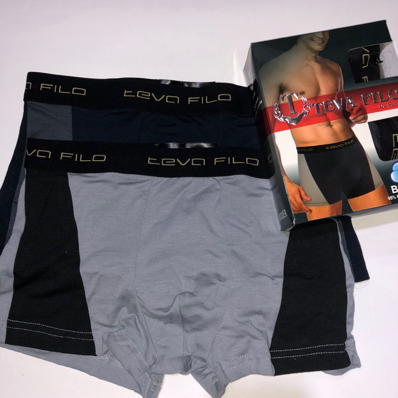 BOXER TEVA FILO 306/BOXER BERKUALITAS/BOXER COWOK DEWASA, REMAJA, LEMBUT HALUS