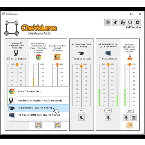 CheVolume - Volume Control for Each Application