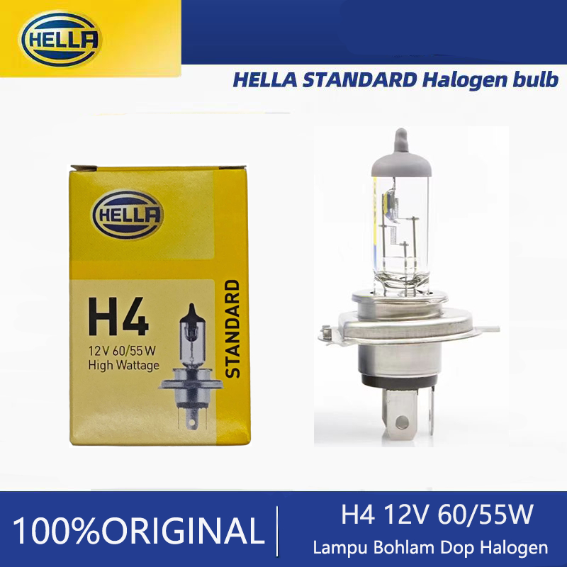BOHLAM H4 LAMPU HALOGEN HELLA H4 12V 60/55W ORIGINAL
