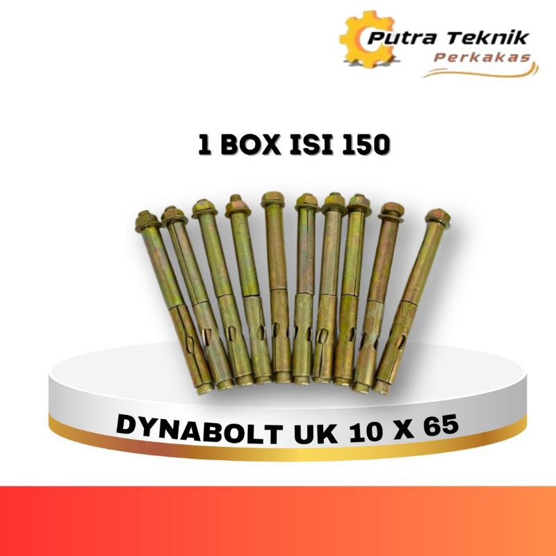 DYNABOLT UK 10x65 (1 BOX ISI 150)(041603733)
