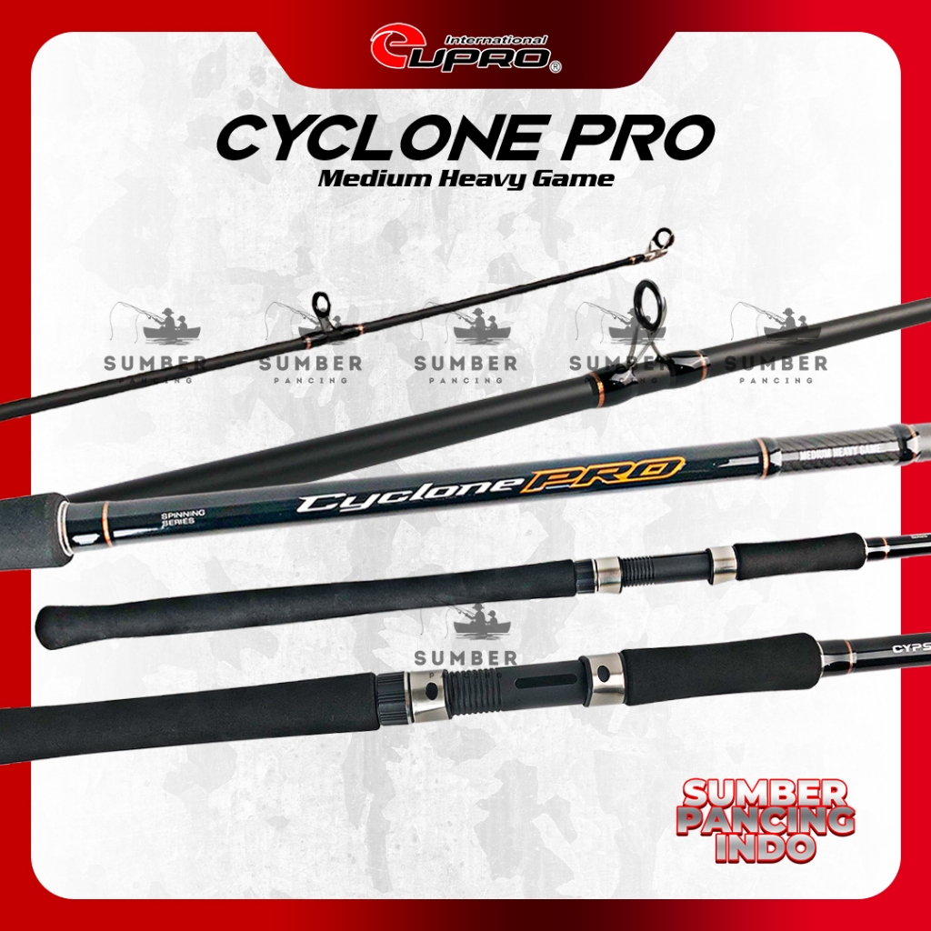 EUPRO Joran Pancing Spinning CYCLON PRO 300cm - 360cm Fuji Component Hi-Carbon Blank TORAY Joran Pan
