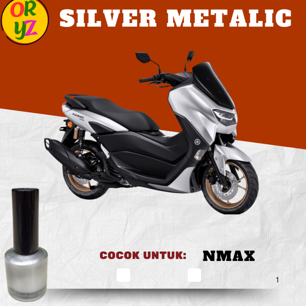 Cat Oles Motor Silver Metalic Yamaha NMAX Abu Muda Metalik Perak