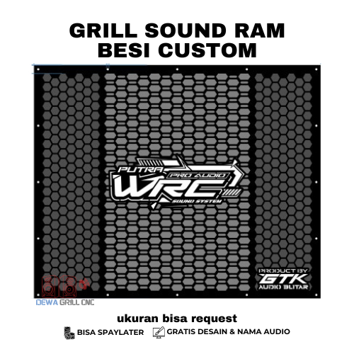 Grill tutup box speaker sound system Sub Planar 18 inch Murah Custom Desan Dan Ukuran