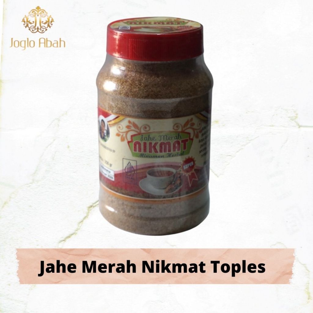

Nikmat - Jahe Merah Seduh Kemasan Toples - Joglo Abah