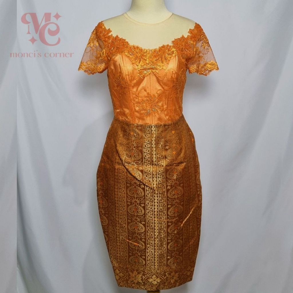 KEBAYA FUSIA MIDI DRESS | Gaun Kebaya Dress Wanita | Kebaya Modern Casual Formal