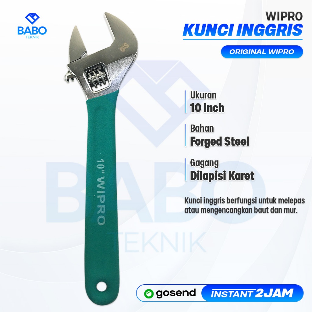 Kunci inggris 10 inch WIPRO