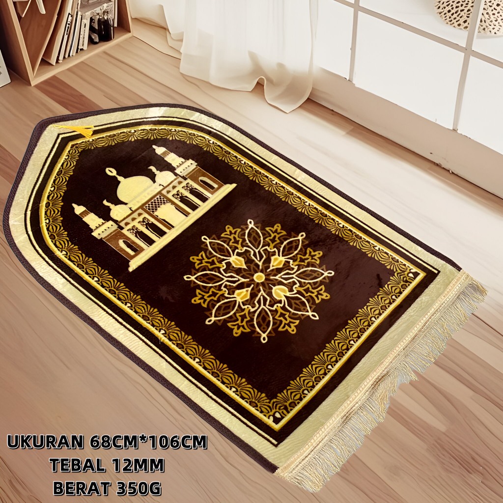 Sajadah Tebal Lembut Kekinian Big Sale Perlengkapan Ibadah Harian Desain Keren Populer Model Berkela
