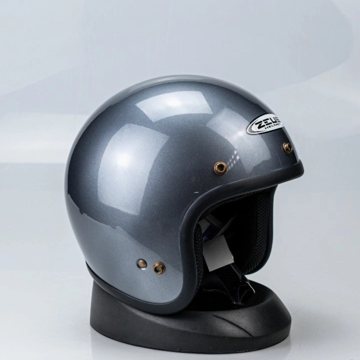 HELM MOTOR ZEUS 385 385C ZS385C ZS385  TITANIUM HELM IMPORT ORI SNI