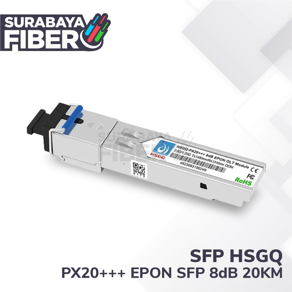 SFP EPON PX20+++ 8dBm HSGQ/Hioso/VSOL Original - Modul OLT epon Universal 64 ONU