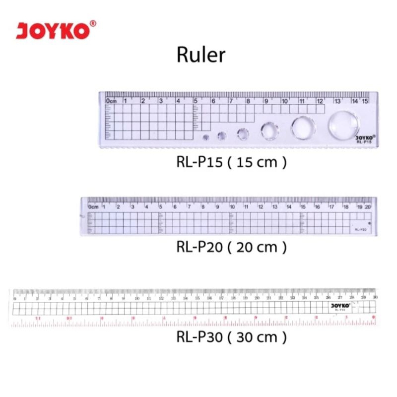 

Penggaris joyko / rol joyko 15cm 20cm 30cm