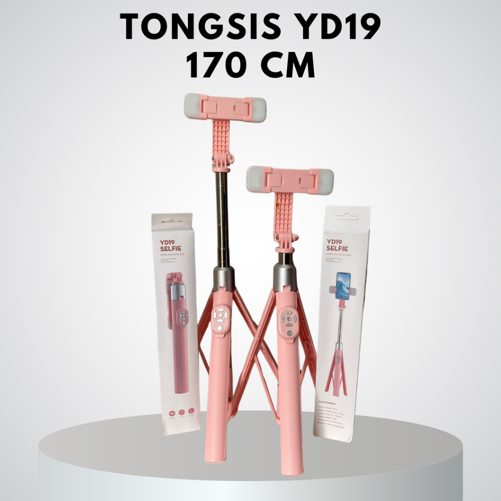 TONGSIS / TRIPOD Selfie Stick YD19S 170CM PINK SERIES