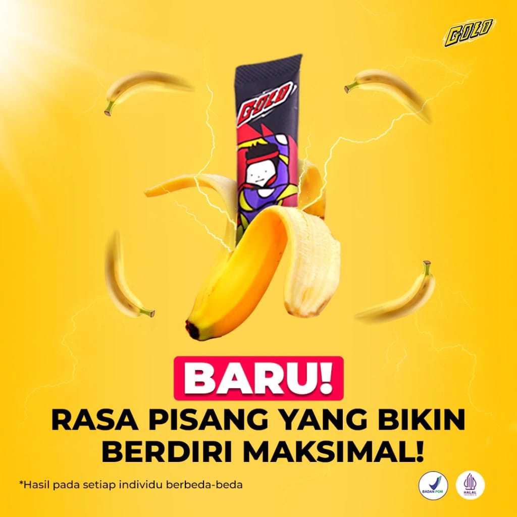 

[ 1 Sachet ] Minuman Segar Golo Rasa Pisang dan Madu