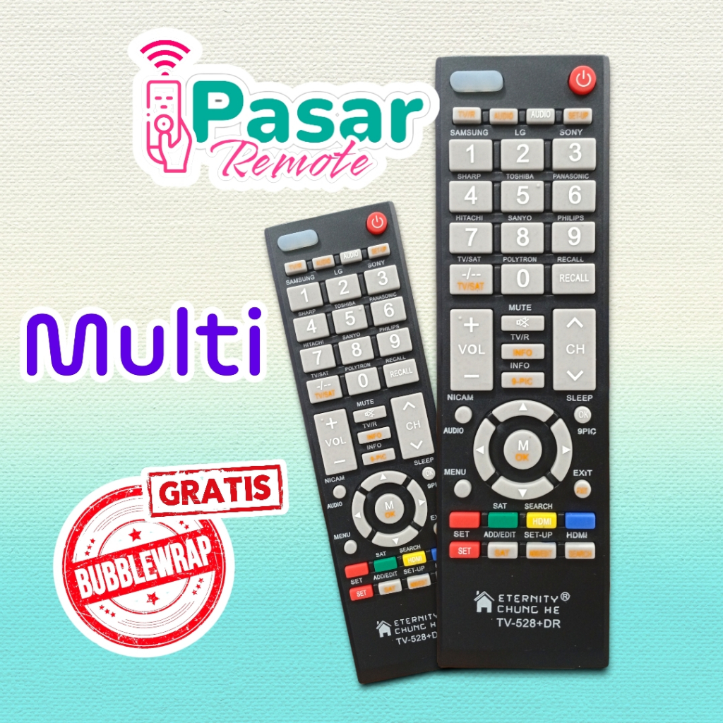 REMOTE TV UNIVERSAL TABUNG LED LCD