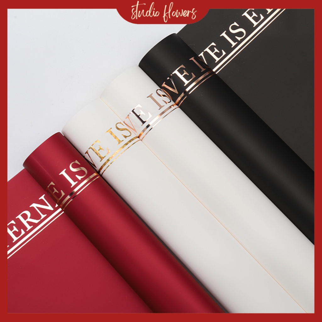 

20 LEMBAR Flower Wrapping Buket Bouquet Ecer Kertas Buket Bunga Love is Eternal Kertas Cellophane KB6205