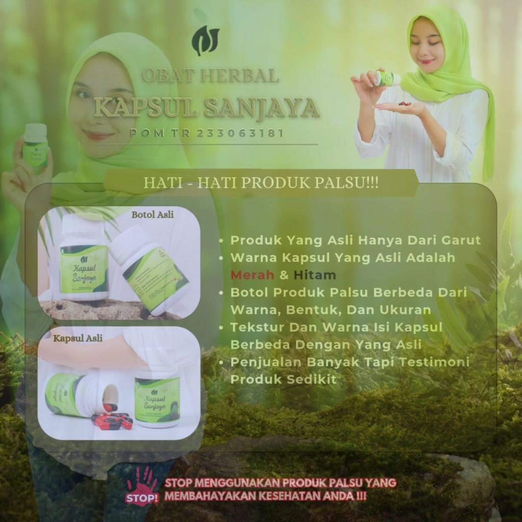 Sanjaya kapsul herbal isi 14-84 – atasi asam urat, otot kaku, stroke & syaraf | original cod