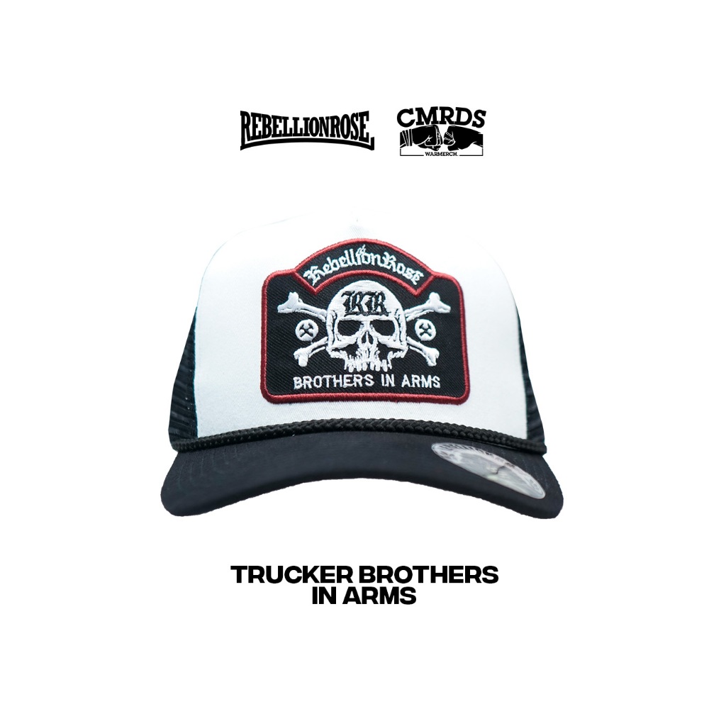 READY STOCK - RR TRUCKER BROTHERS IN ARMS - Topi Original Rebellion Rose Snapback Polo Baseball Caps