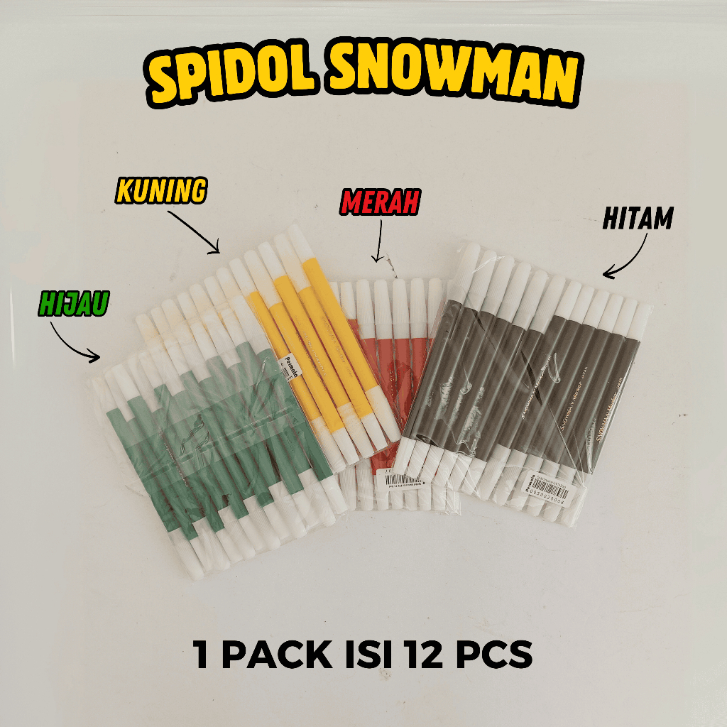 

SPIDOL SNOWMAN 12 PCS 1 WARNA MURAH/SPIDOL SNOWMAN/SPIDOL MURAH
