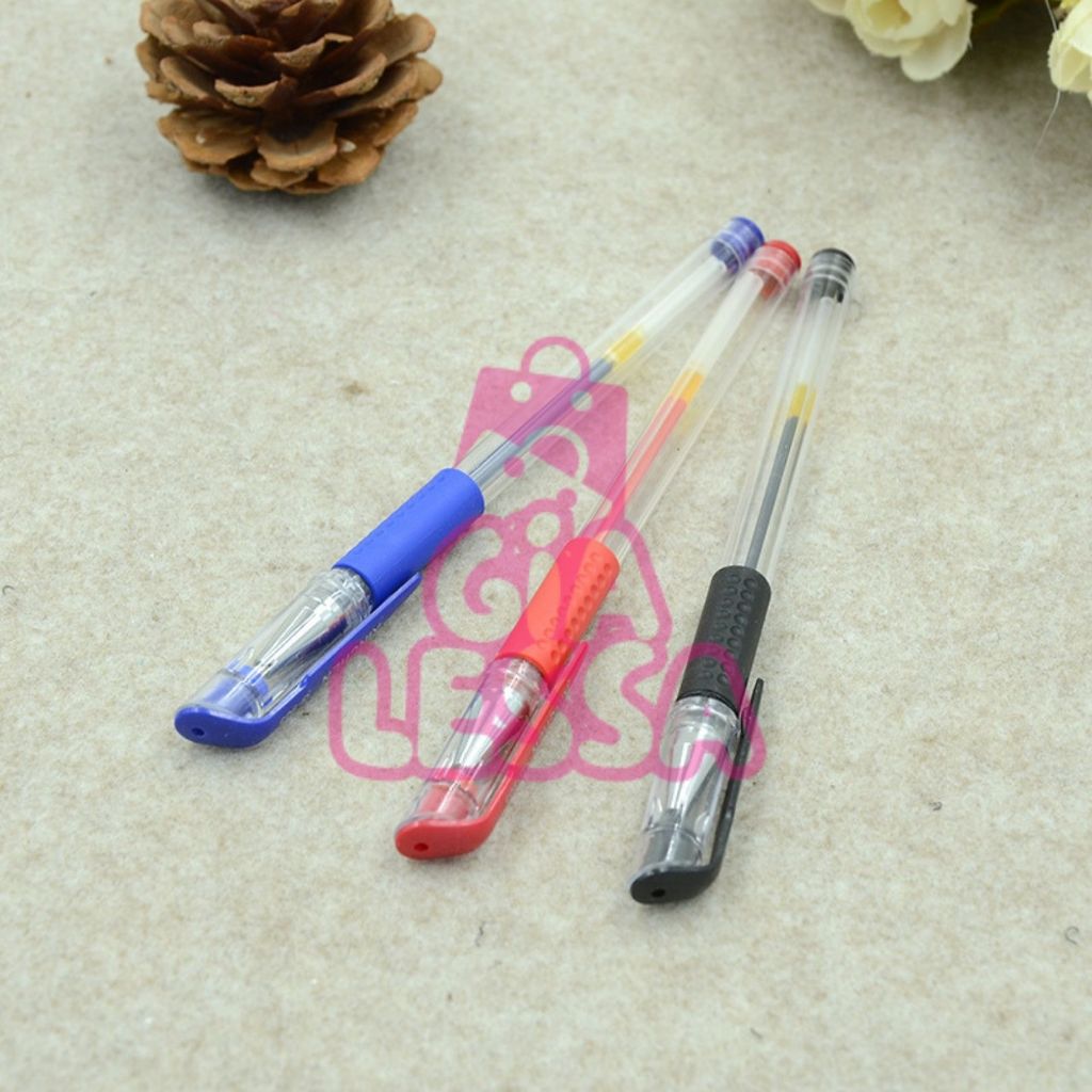 

Pen Mimi 1 Lusin 12 Pcs Tinta Hitam Biru Merah Pulpen Tinta Bolpen Gel Alat Tulis Sekolah
