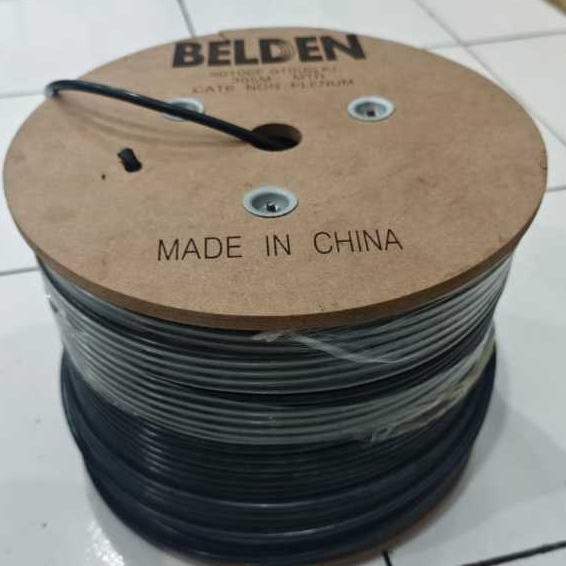 JUAL PER METER kabel BELDEN LAN ftp cat 6 belden outdoor hitam