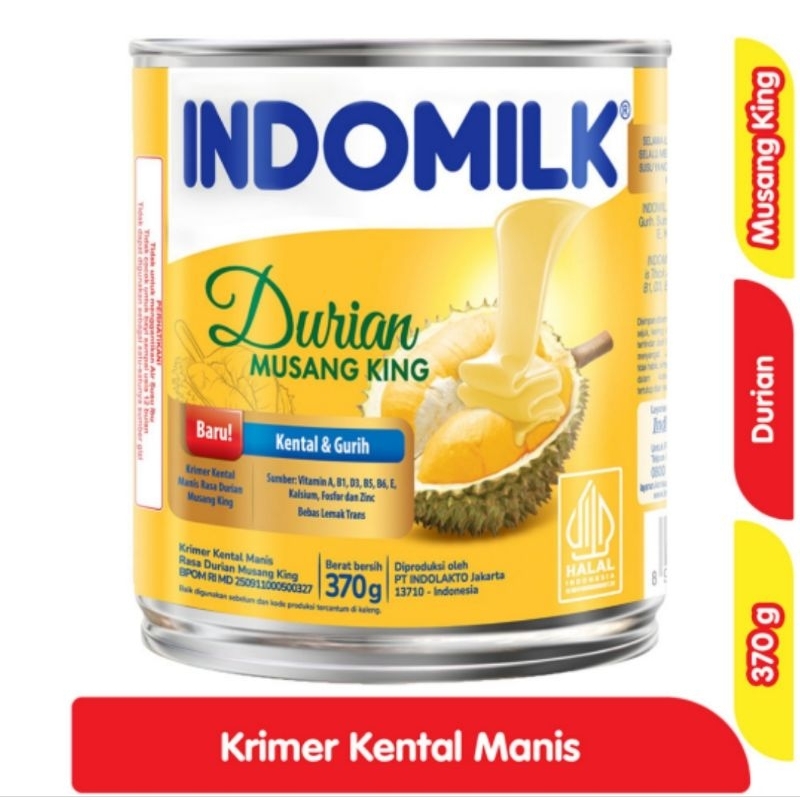 

Indomilk Krimer Kental Manis Durian Musang King 370 gram