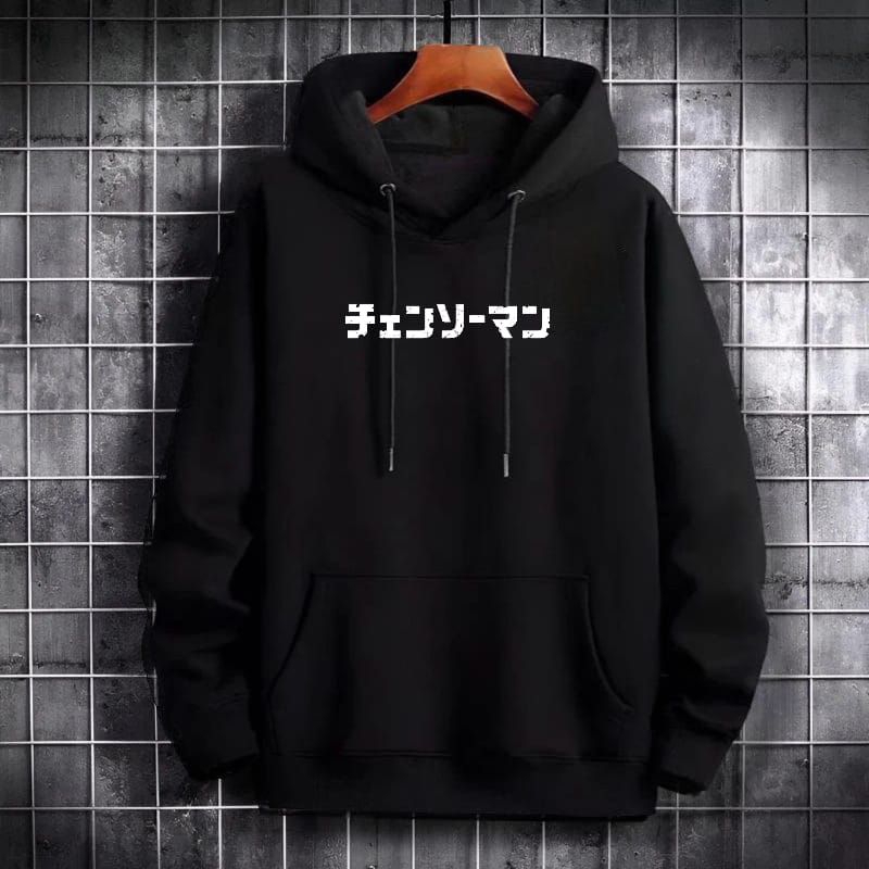 Sweater Hoodie Anime Chainsaw Man Logo Jaket Hoodie Chainsaw Man Pria Wanita L-XXL
