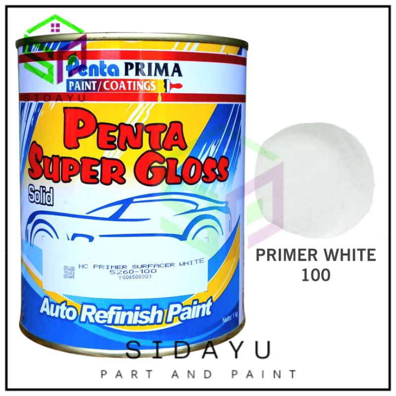 Cat Dasar Epoxy Primer Surfacer White Penta Super Gloss 1KG