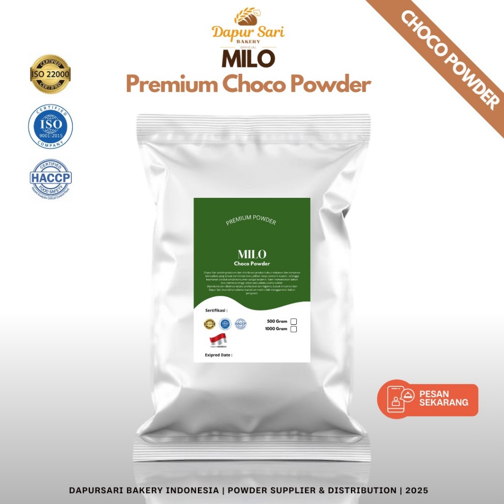

Bubuk Minuman Rasa Choco/ Milo Plain Regular 500gr-1Kg -Powder Drink