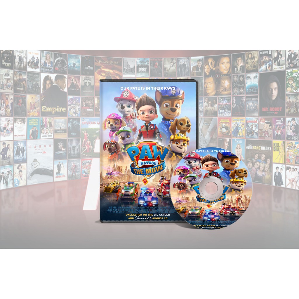 DVD Film Animasi Paw Patrol The Movie & Paw Patrol The Mighty Movie (2021-2023)
