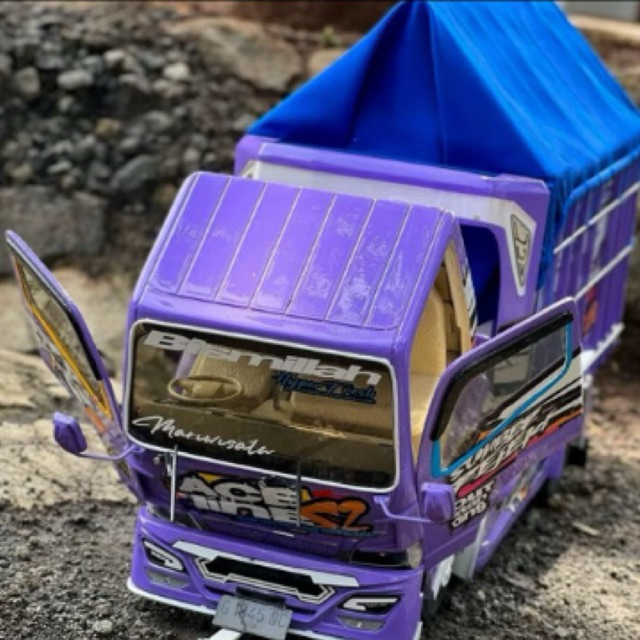 (PROMO)MINIATUR TRUK OLENG JUMBO 42 Cm MINIATUR TRUK OLENG BESAR UKURAN JUMBO LAMPU TERPAL