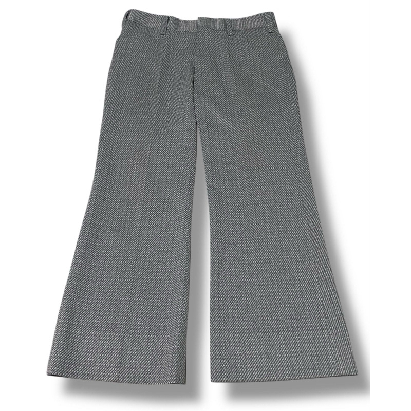 SEIYU Celana Kerja Ankle Pants Tartan Abu Preloved