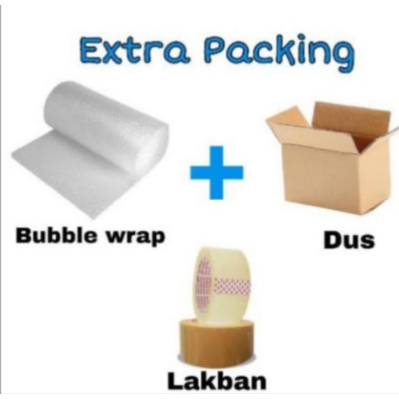

Bubble wrap dan kerdus + lakban