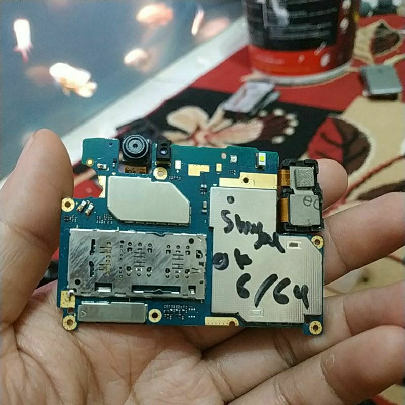 mesin Asus max pro M1 6/64 nyala normal minus sinyal