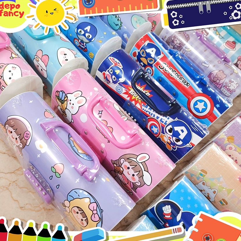 

Kotak Pensil Mika PVC Tebal Kode 2 Susun White Board Pencil Case Tepak Pensil T Pensil Boks Pensil Box Pen