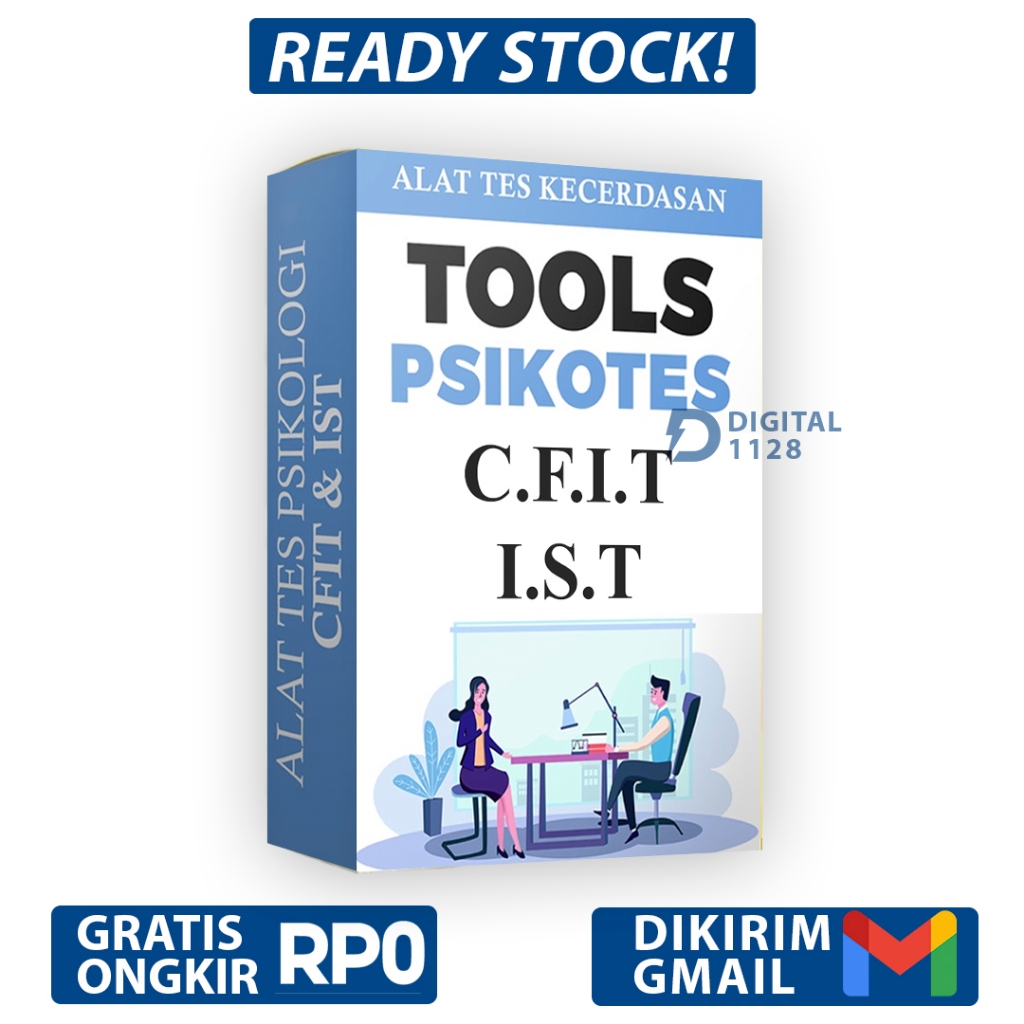 TOOLS PSIKOTES - Alat Tes Psikologi CFIT & IST - Program Pengukur Kecerdasan IQ Test Kecerdasan