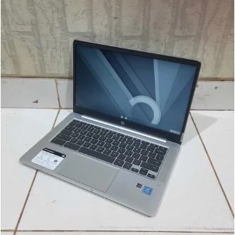 Laptop HP ChromeBook 14a-na0031wm - Seri Baru, Slim, Cantik, Lengkap - Silver