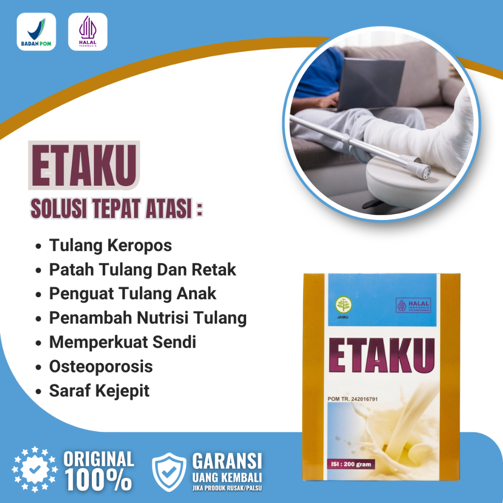 

Walatra Etaku - Susu Bubuk Kambing Etawa Asli Etaku Untuk Membantu Mengobati Pengeroposan Tulang