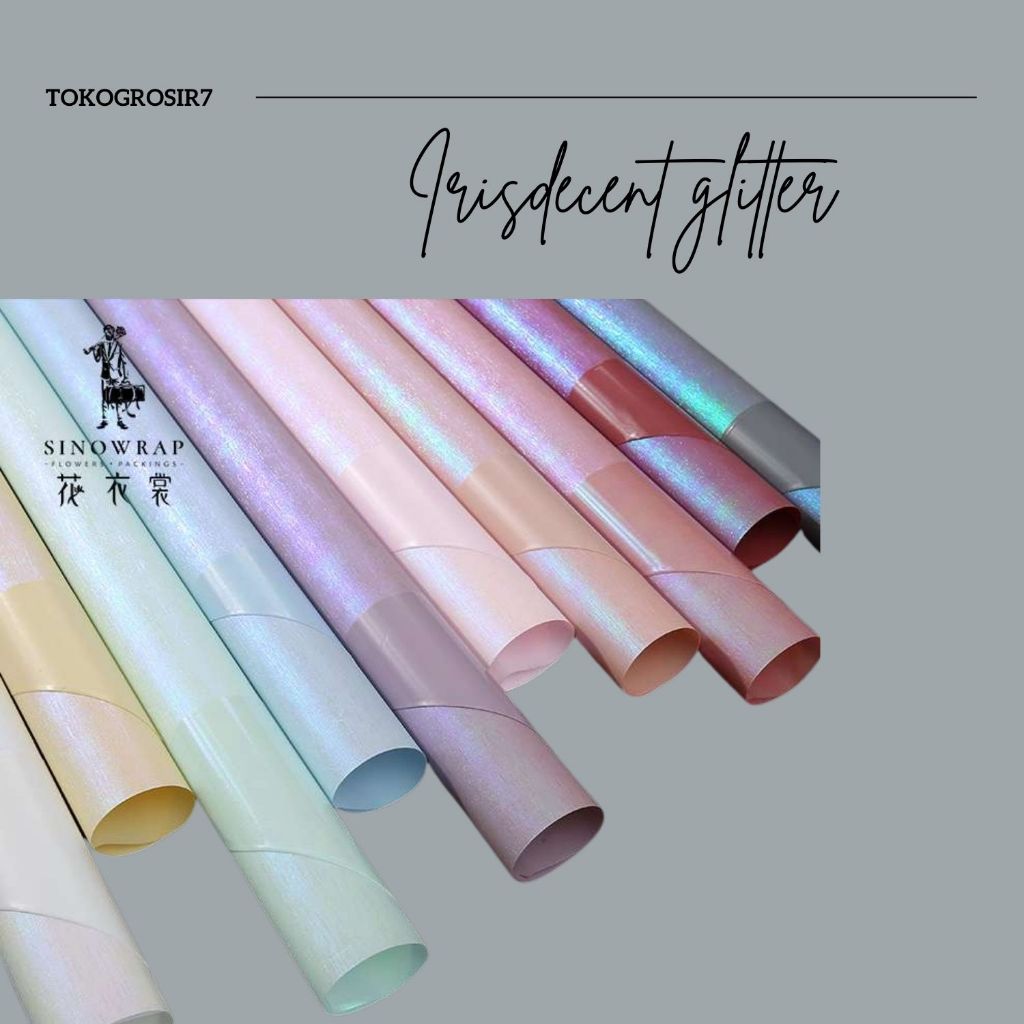 

KERTAS BUKET MOTIF GRADASI COLOR IRIDESCENT METALIC FLOWER WRAPPING PAPER CELLOPHANE