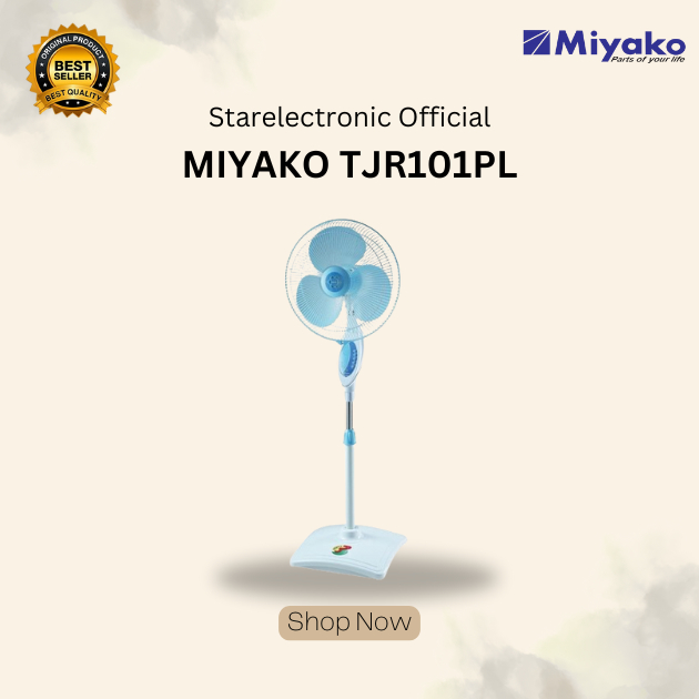 KIPAS ANGIN MIYAKO 3 IN1 TJR101PL/TJR-101-PL/TJR 101PL/TJR101PL/TJR101PL/ ORIGINAL BERGARANSI RESMI