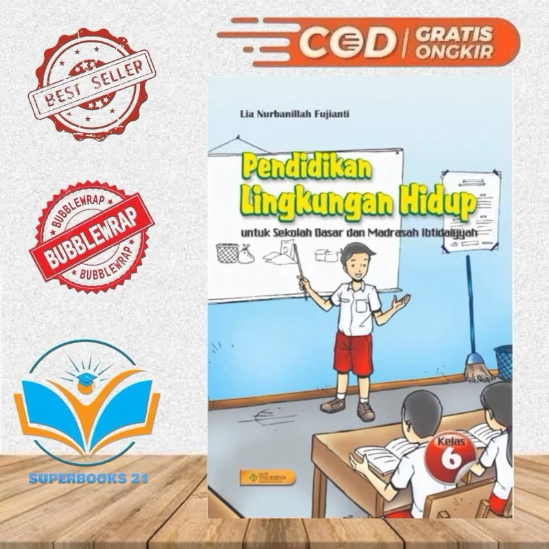 BUKU PLH PENDIDIKAN LINGKUNGAN HIDUP UNTUK SD/MI KELAS 6  THURSINA