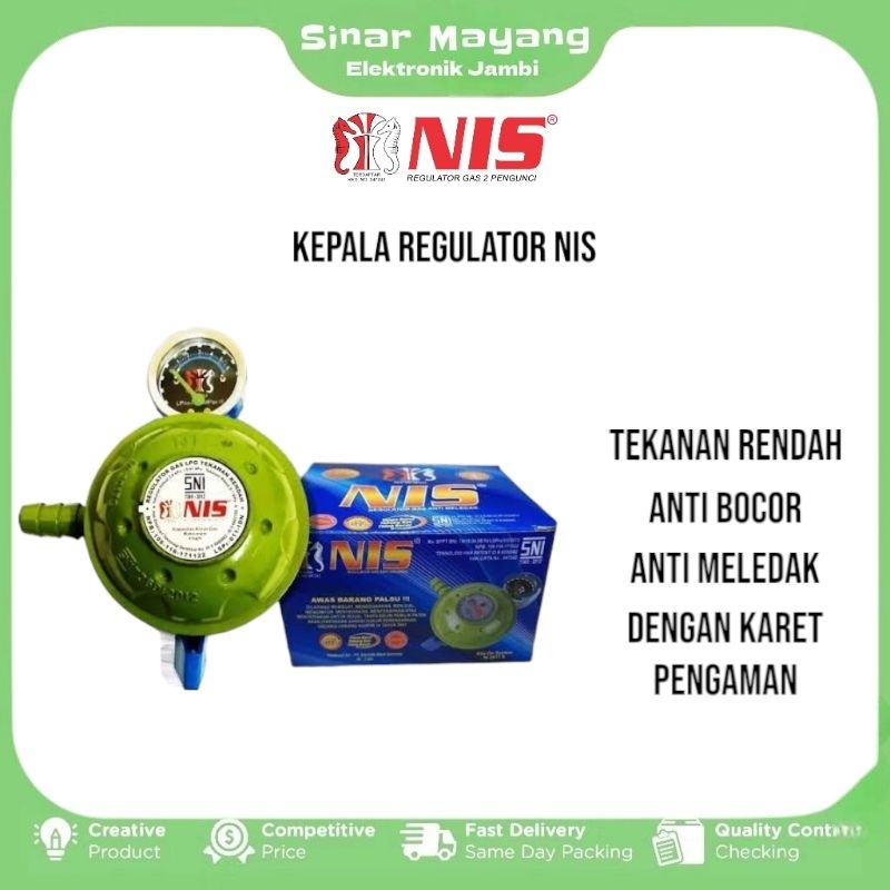 Regulator Gas NIS/ Regulator Gas LPG Tekanan Rendah NIS/ Regulator Gas Anti Meledak