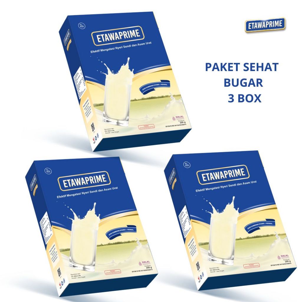 

ETAWAPRIME Susu Kambing Etawa Paket Sehat Bugar 3 Box