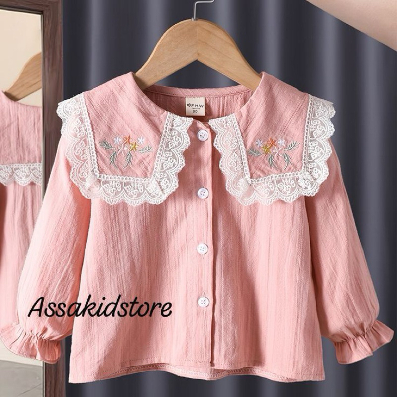 RB Seoyoon kemeja blouse anak perempuan 1-13 tahun baju atasan anak perempuan/ kemeja anak perempuan