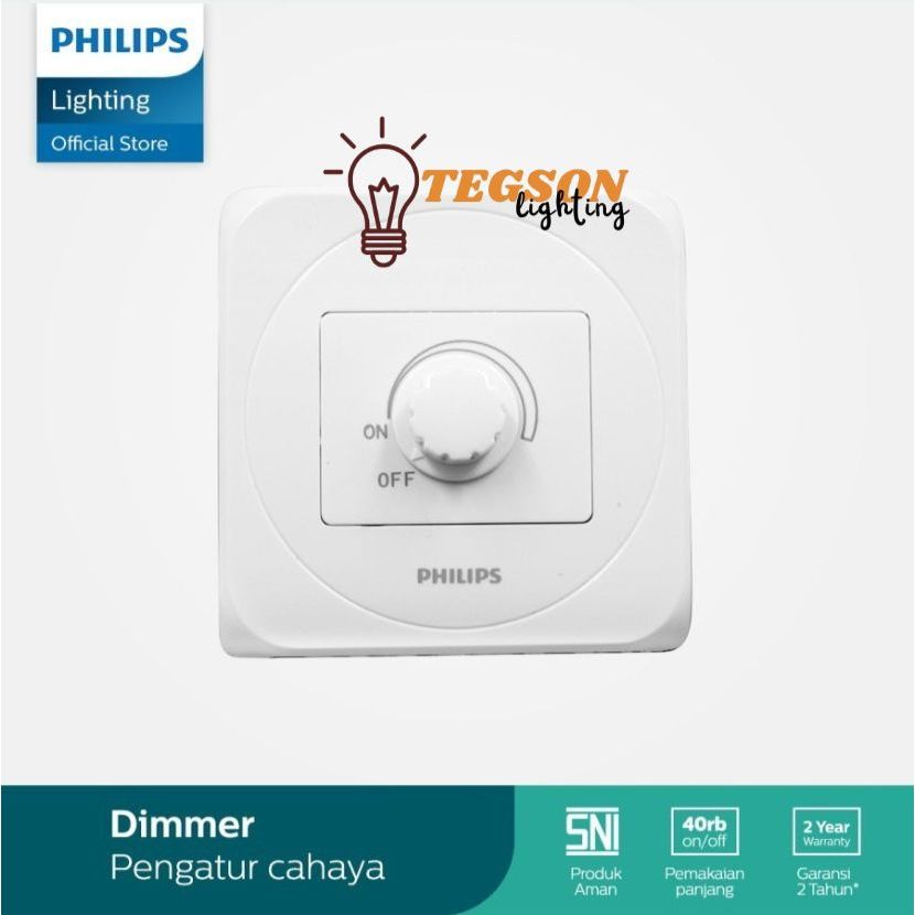 PHILIPS Simply saklar Dimmer | Switch saklar Peredup Cahaya Lampu