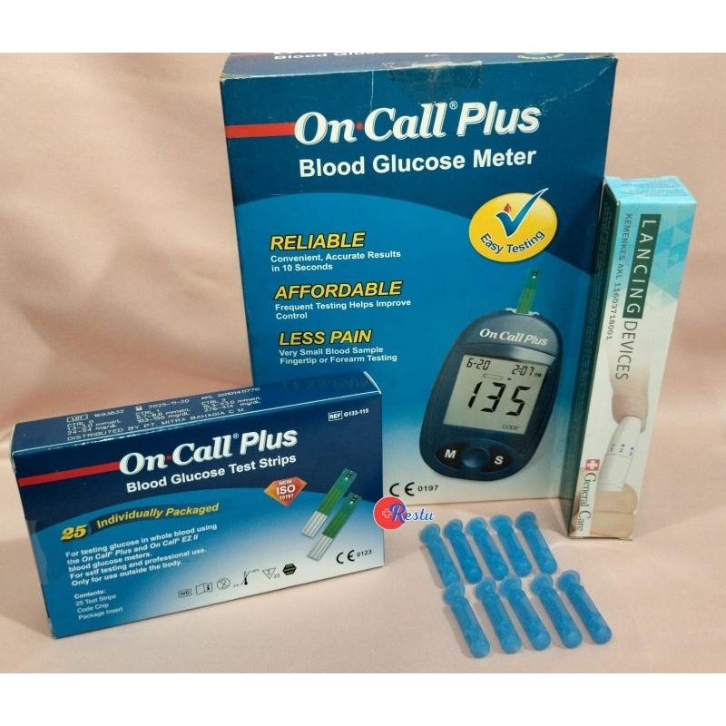 PAKET CEK GULA DARAH ON CALL PLUS-ON CALL PLUS STRIP GULA DARAH